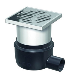 Aco Easyflow Kellerablauf DN50 Sperrwasserhöhe 50 mm 1,5° Stutzenneigung